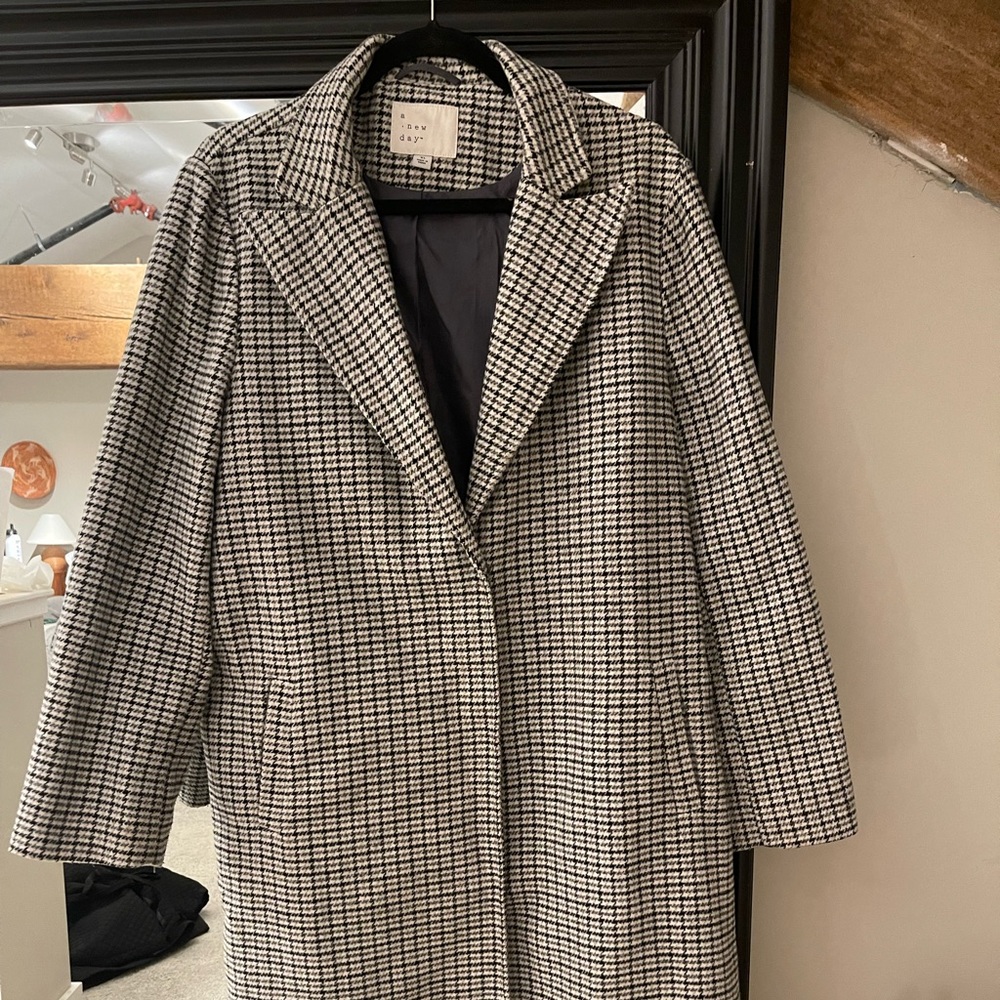 A Good Day XL Oversized Plaid Peacoat